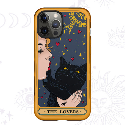 Purplehecate The Lovers Cat Tarot Phone Case