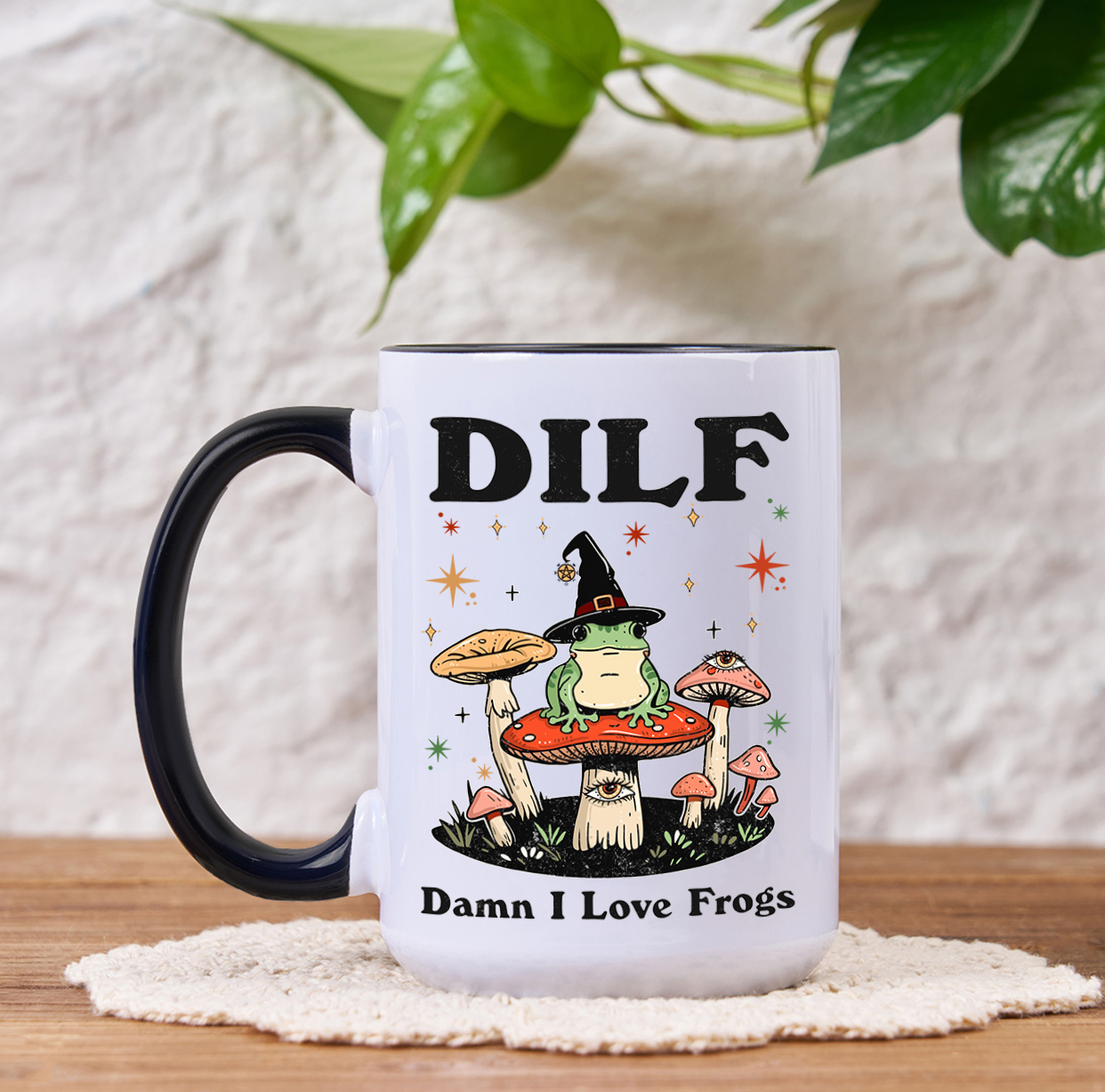 Purplehecate Dilf Damn I Love Frogs Mug