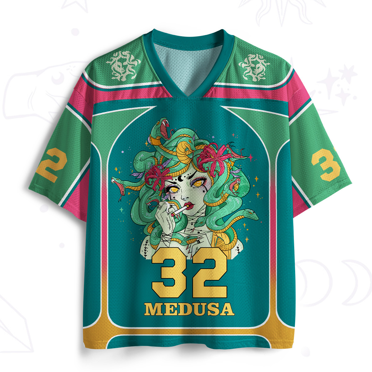 Purplehecate The Greek Goddess Medusa Mesh Jersey
