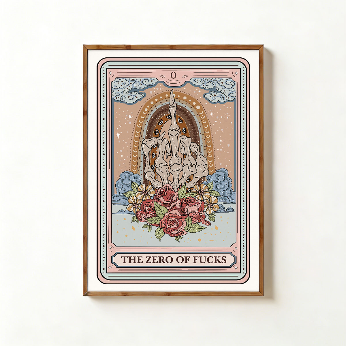 Purplehecate The Zero Of Fucks Tarot Unframed Poster