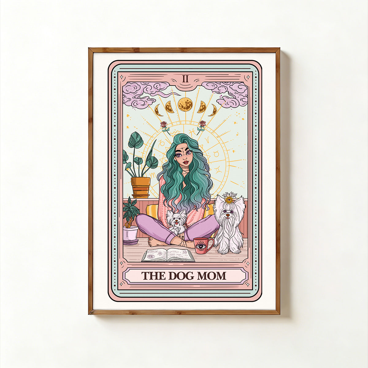 Purplehecate The Divine Dog Mom Tarot Card Unframed Poster