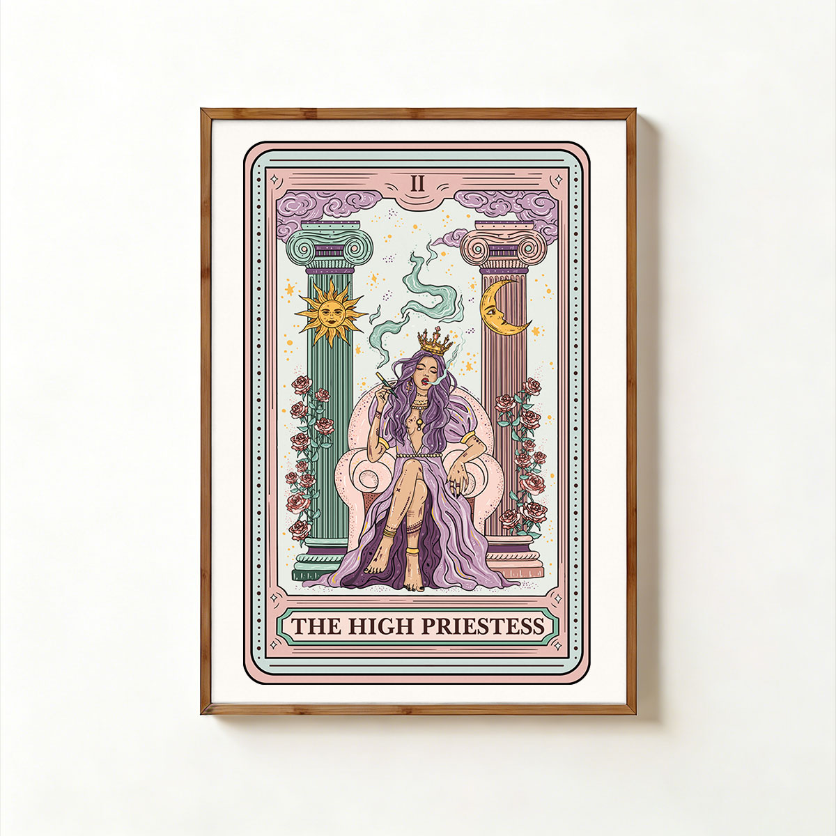 Purplehecate The High Priestess Tarot Card Unframed Poster