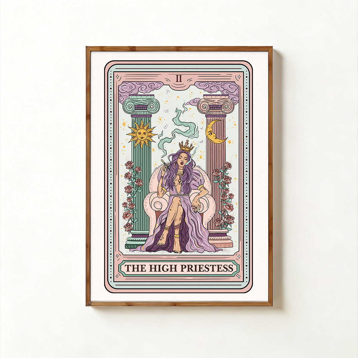 Purplehecate The High Priestess Tarot Card Unframed Poster