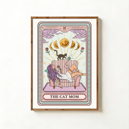 Purplehecate The Cat Mom Tarot Unframed Poster