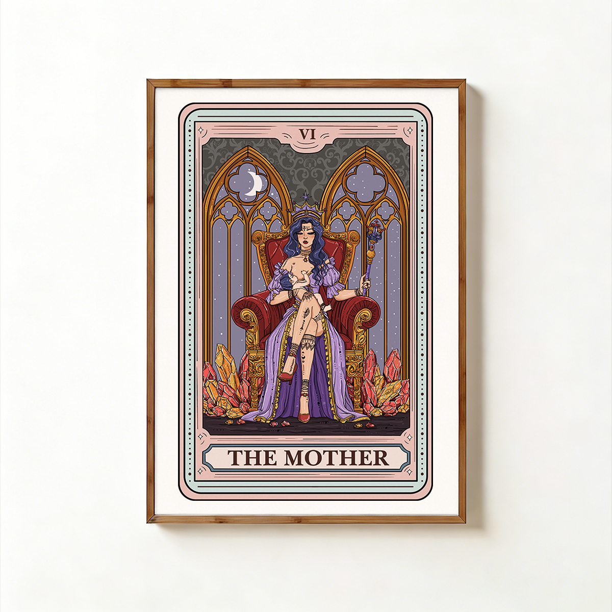 Purplehecate The Mother Tarot Card Unframed Poster