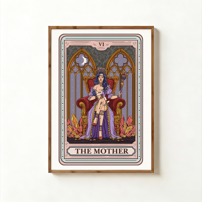 Purplehecate The Mother Tarot Card Unframed Poster