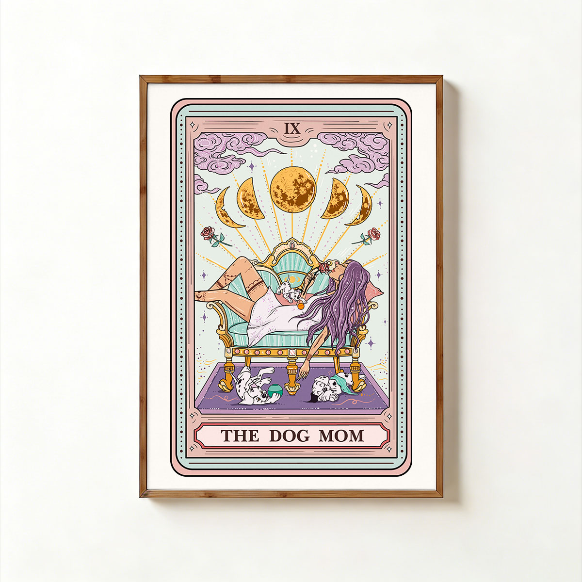 Purplehecate The Dog Mom Tarot Unframed Poster