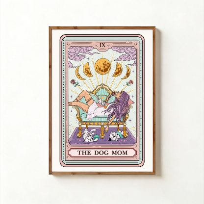 Purplehecate The Dog Mom Tarot Unframed Poster