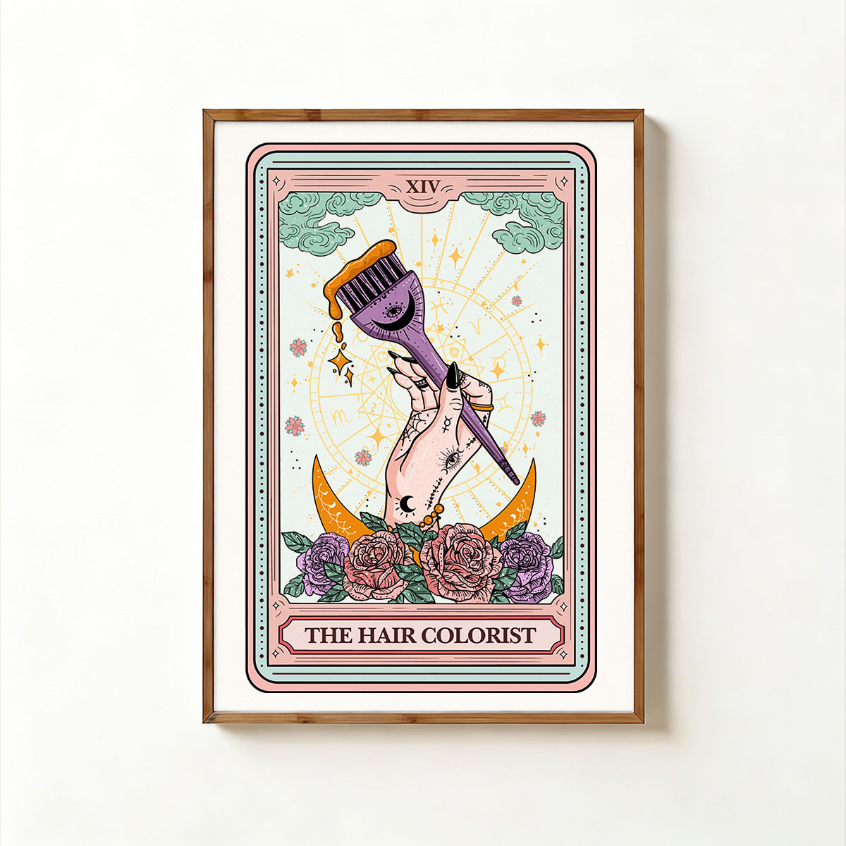 Purplehecate The Hair Colorist Tarot Unframed Poster