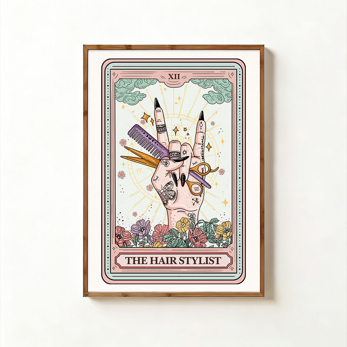Purplehecate The Hair Stylist Tarot Unframed Poster