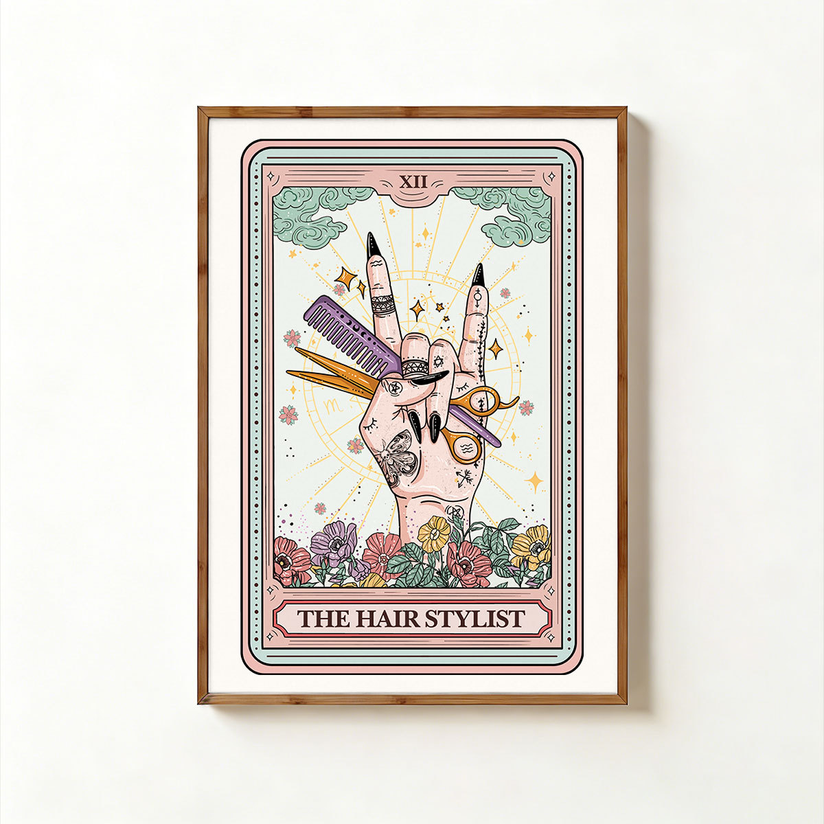 Purplehecate The Hair Stylist Tarot Unframed Poster