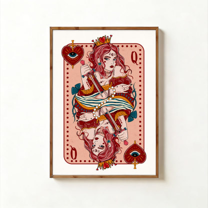 Purplehecate Queen of Hearts Unframed Poster