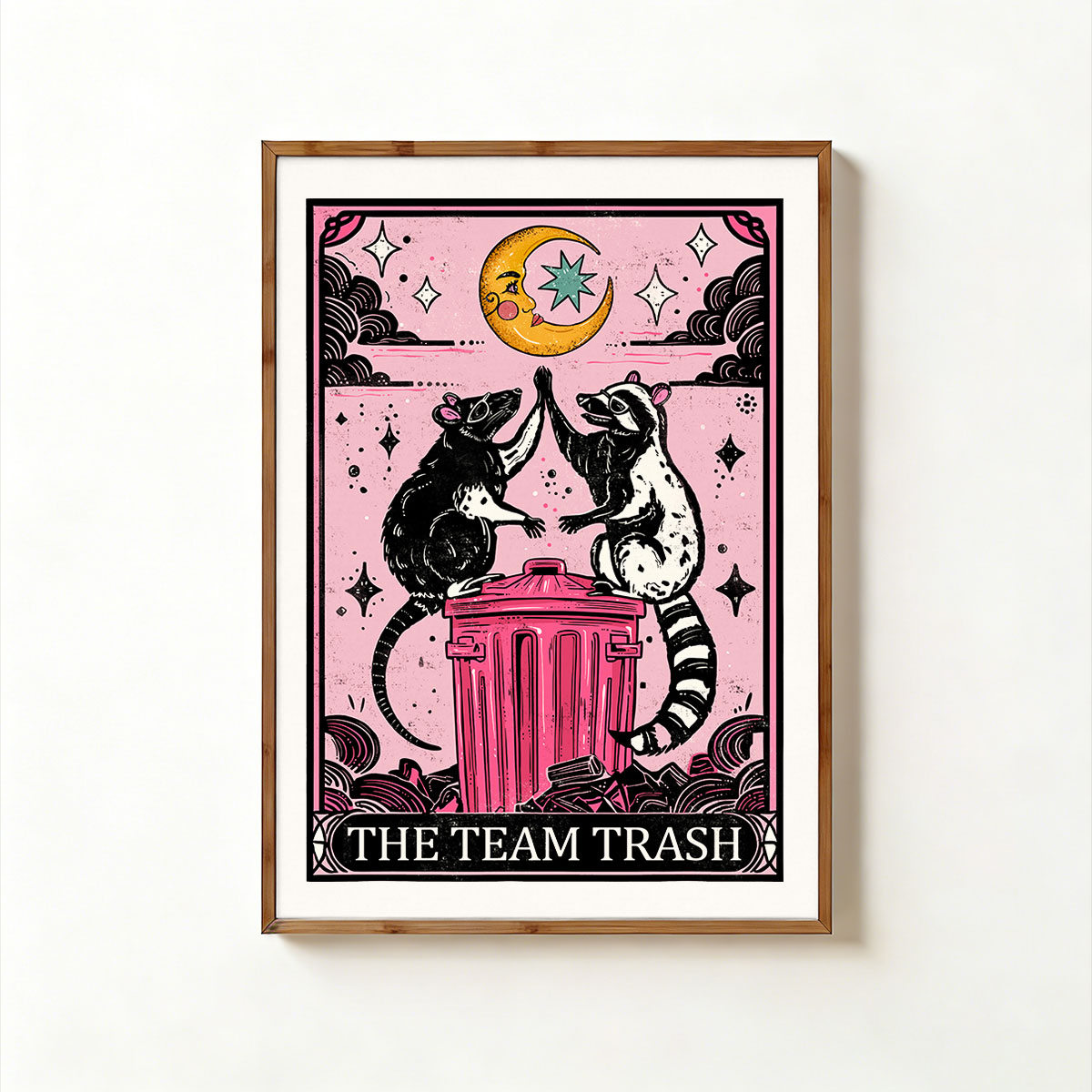 Purplehecate The Team Trash Opossum Tarot Unframed Poster