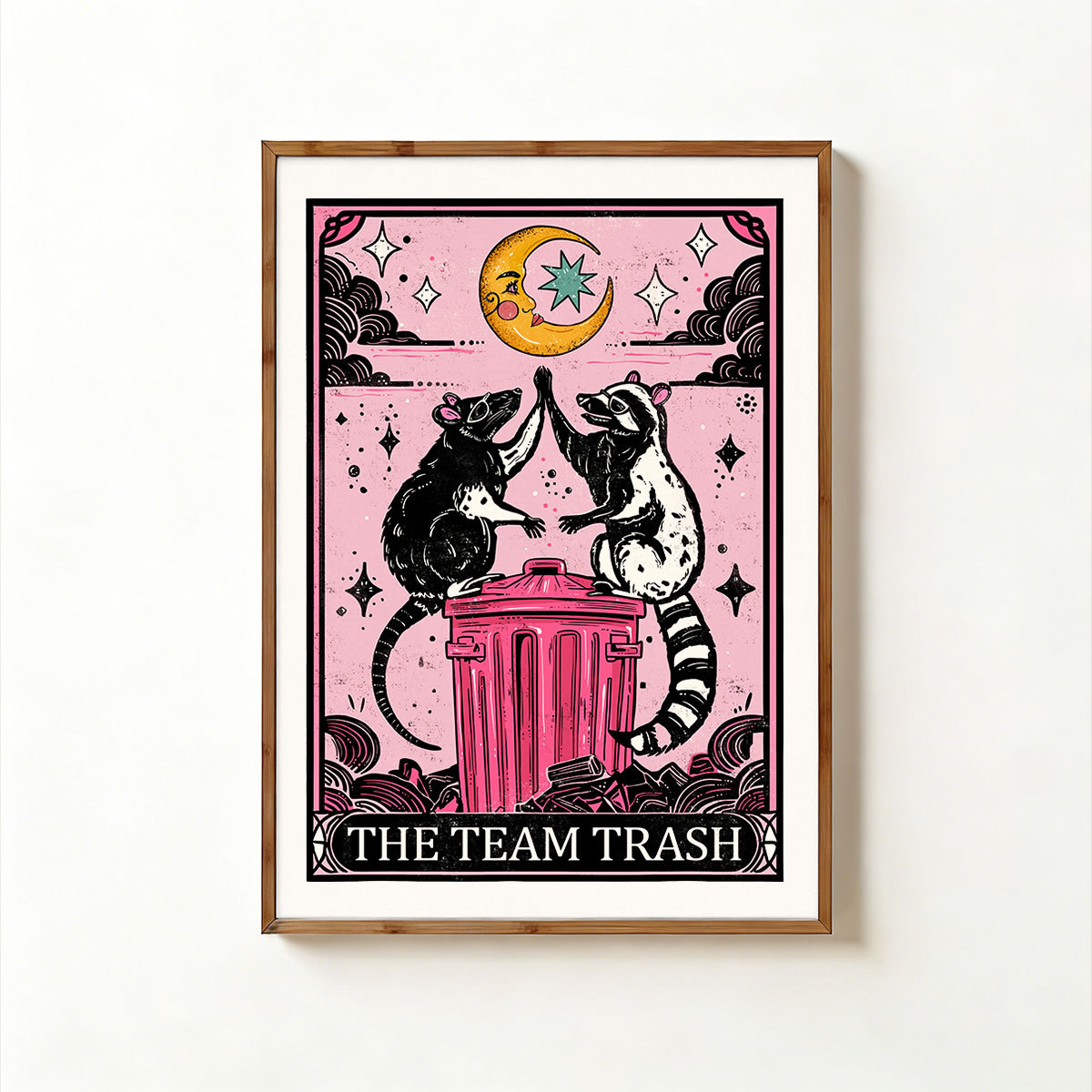 Purplehecate The Team Trash Opossum Tarot Unframed Poster