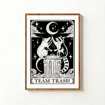 Purplehecate The Team Trash Tarot Unframed Poster