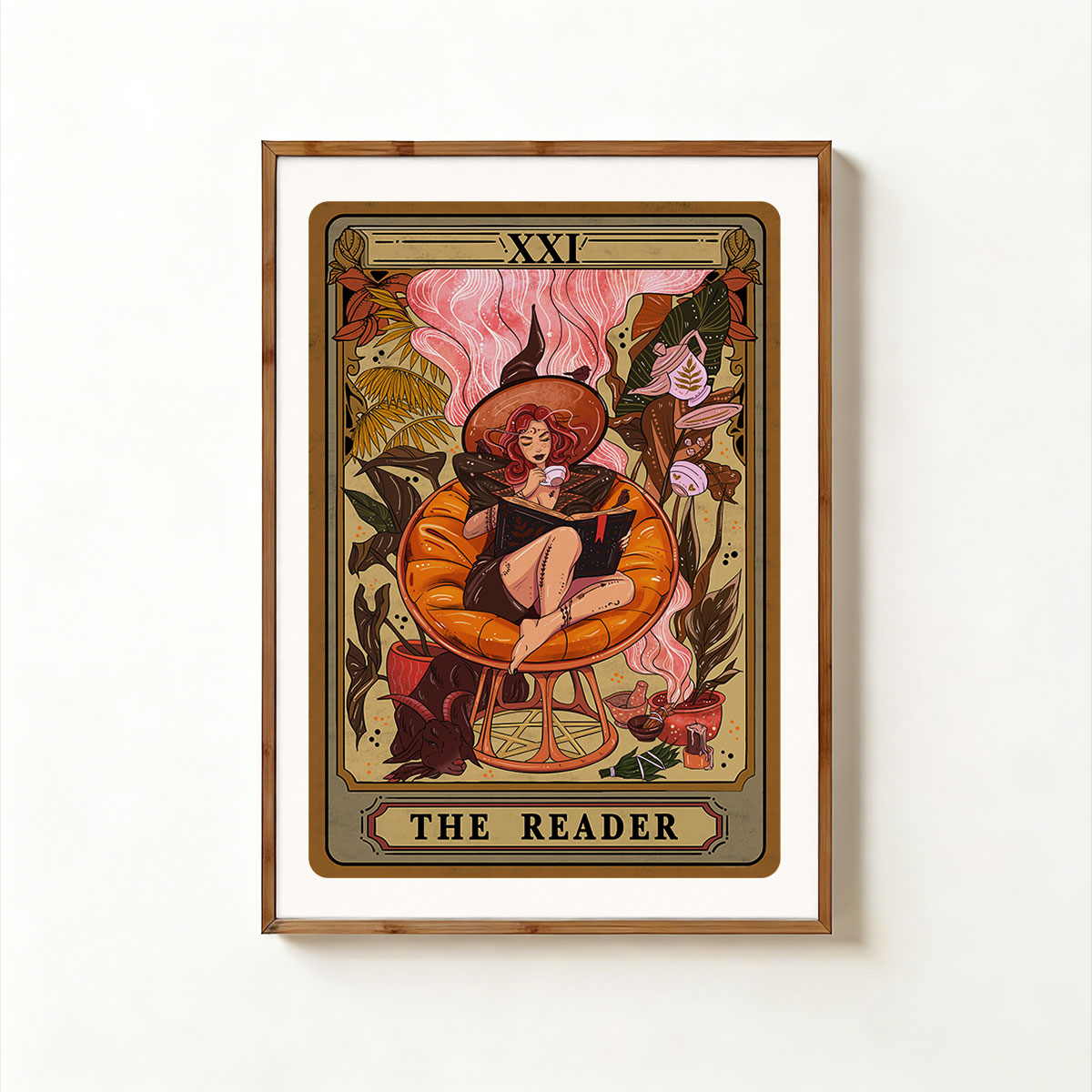 Purplehecate The Reader Tarot Card Unframed Poster