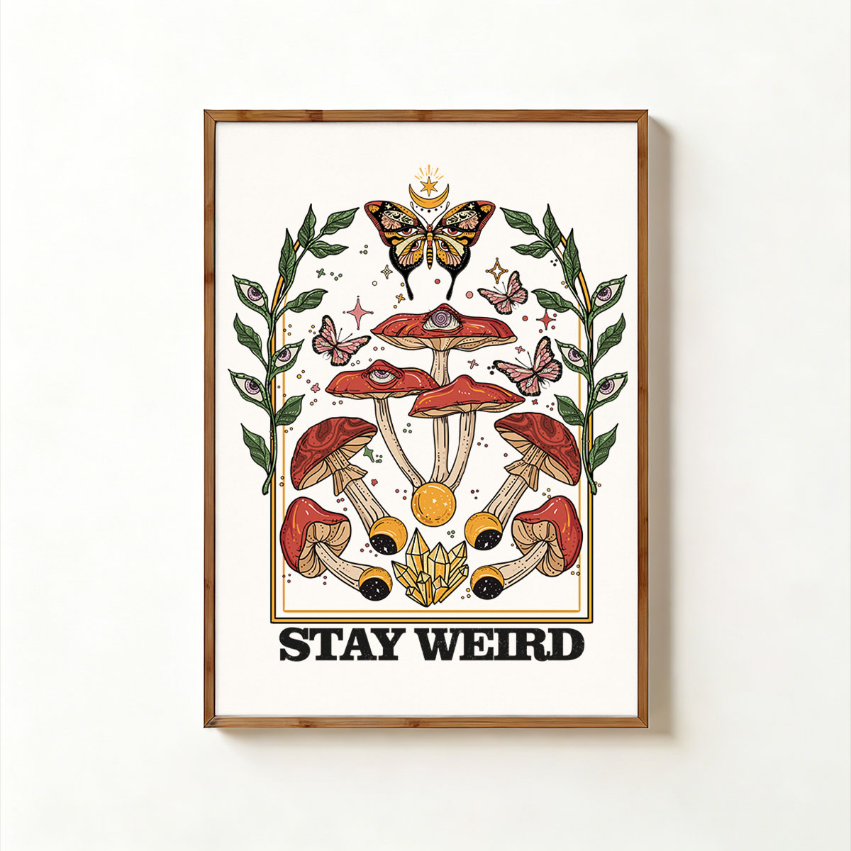 Purplehecate Stay Weird Unframed Poster
