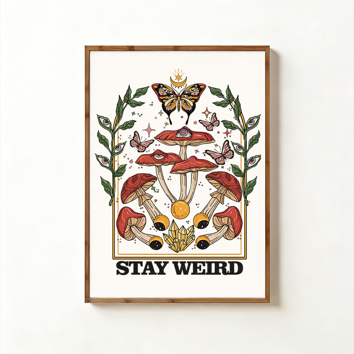 Purplehecate Stay Weird Unframed Poster
