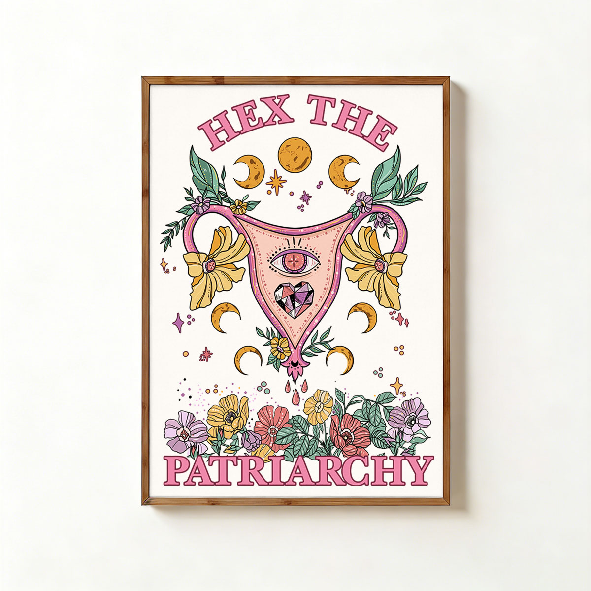 Purplehecate Hex the Patriarchy Feminist Unframed Poster