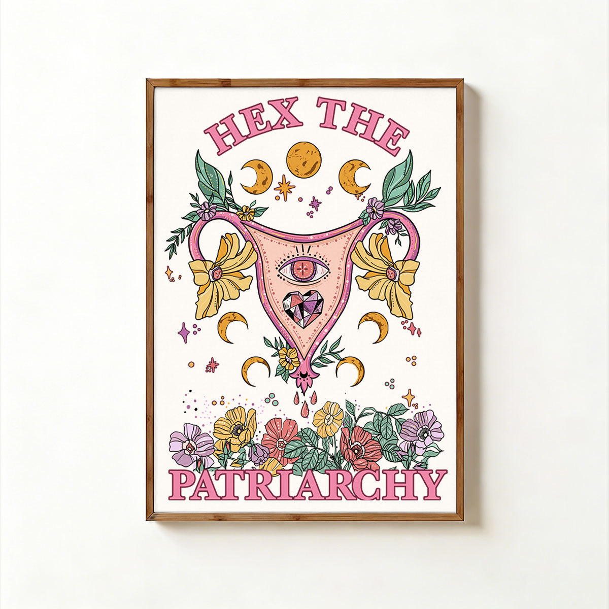 Purplehecate Hex the Patriarchy Feminist Unframed Poster