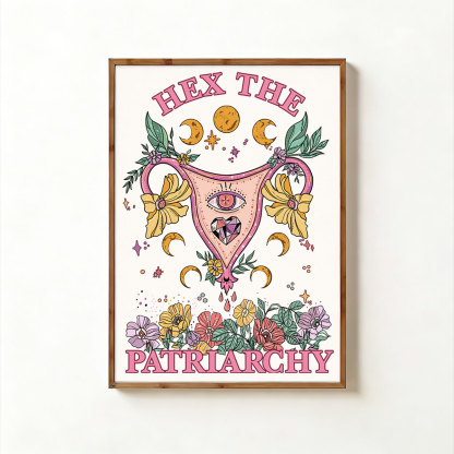 Purplehecate Hex the Patriarchy Feminist Unframed Poster