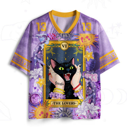 Purplehecate The Lovers Tarot Feral Cat Mesh Jersey