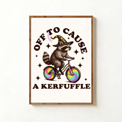 Purplehecate Off To Cause A Kerfuffle Unframed Poster