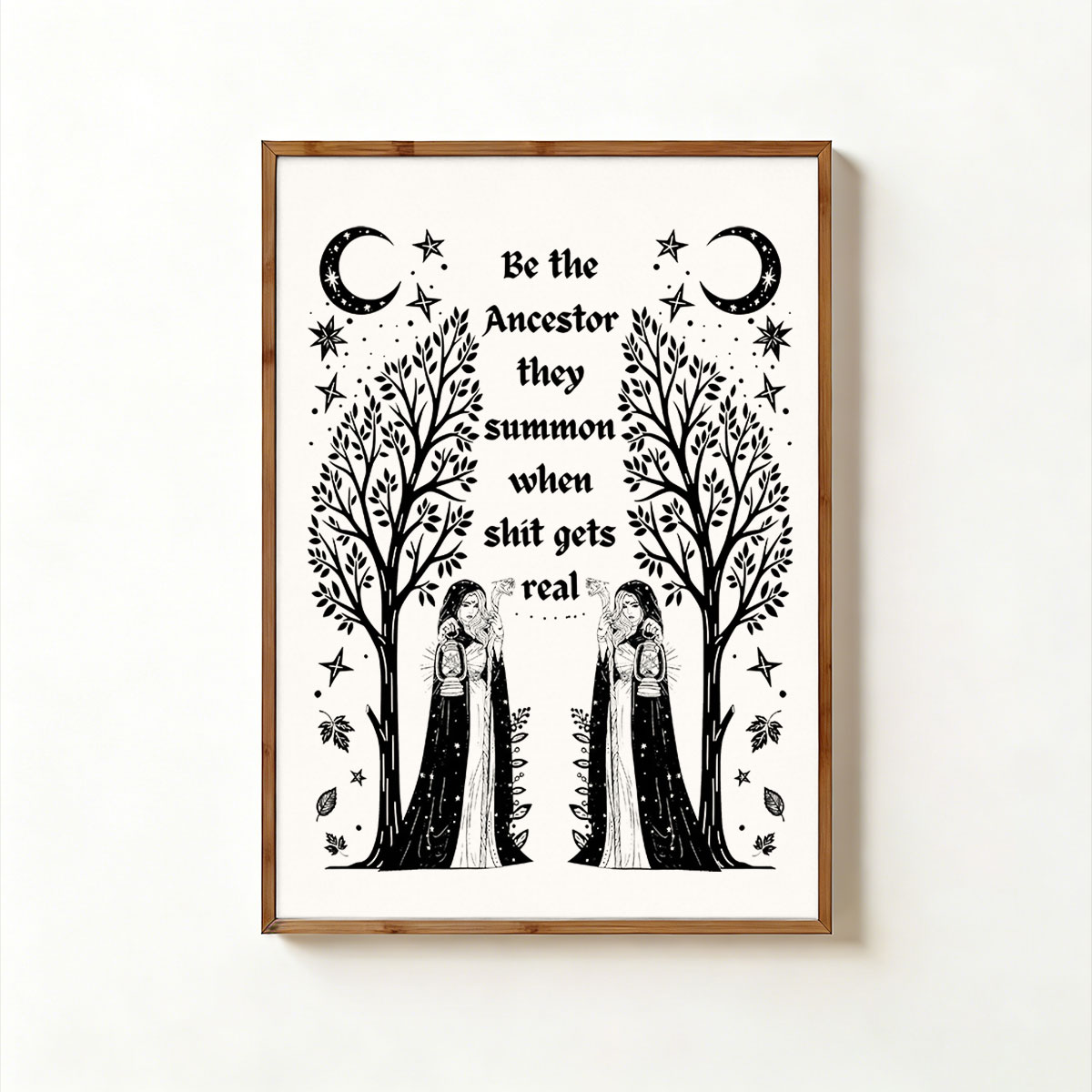 Purplehecate Be The Ancestor They Summon When Shit Gets Real Unframed Poster