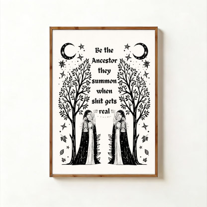 Purplehecate Be The Ancestor They Summon When Shit Gets Real Unframed Poster