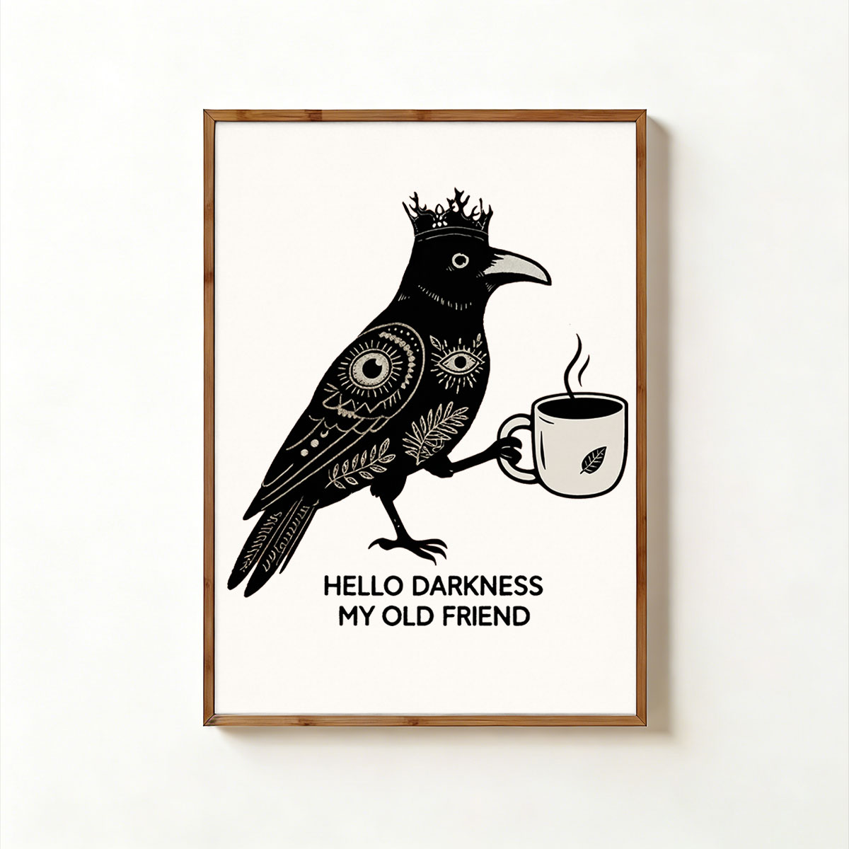 Purplehecate Hello Darkness My Old Friend Unframed Poster
