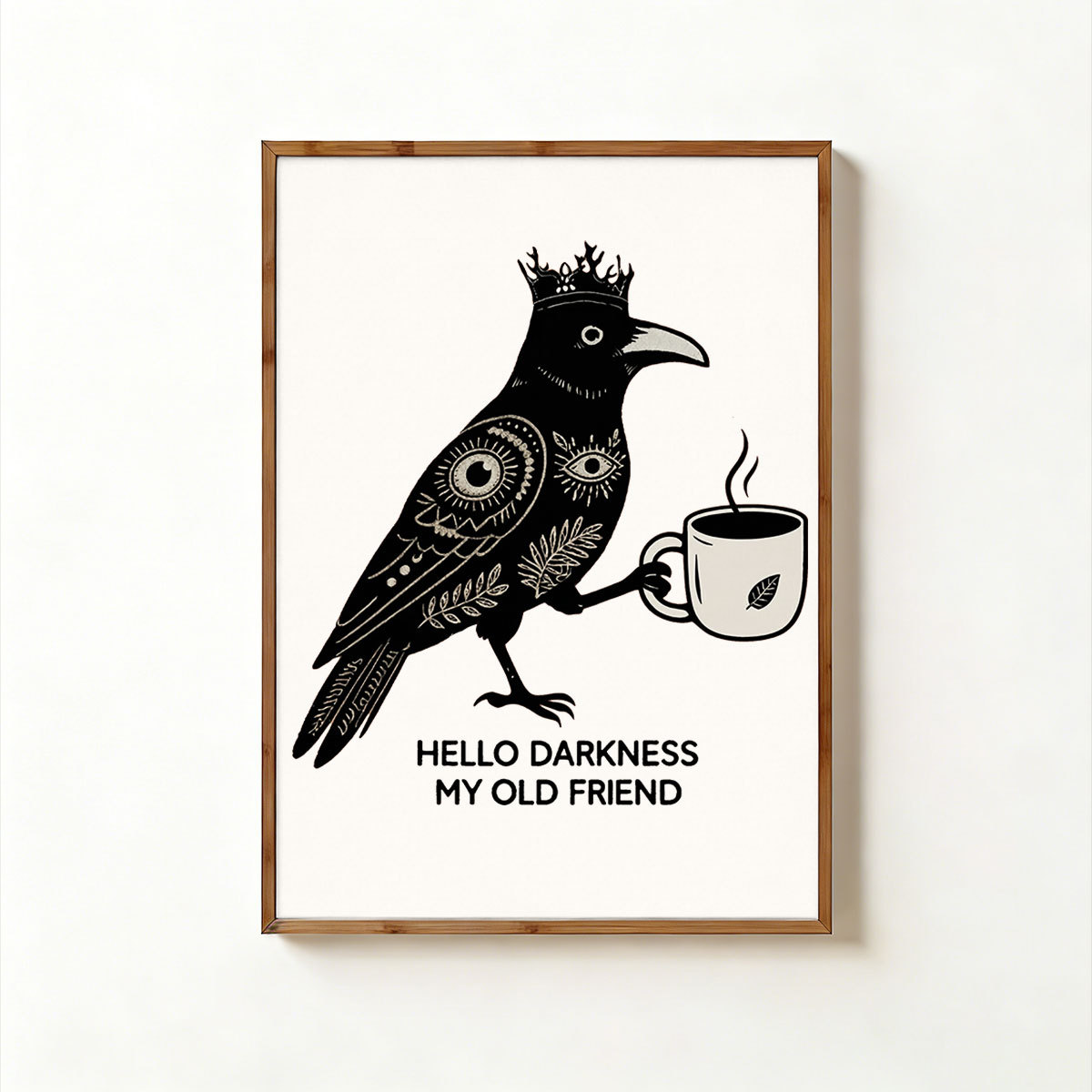 Purplehecate Hello Darkness My Old Friend Unframed Poster
