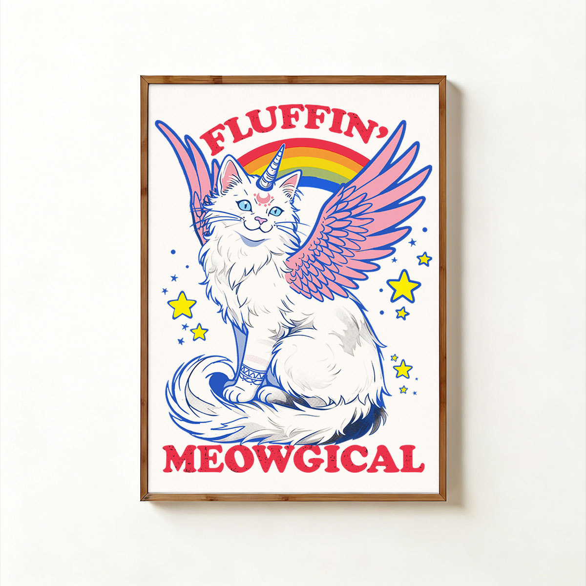 Purplehecate Fluffin Meowgical Unframed Poster