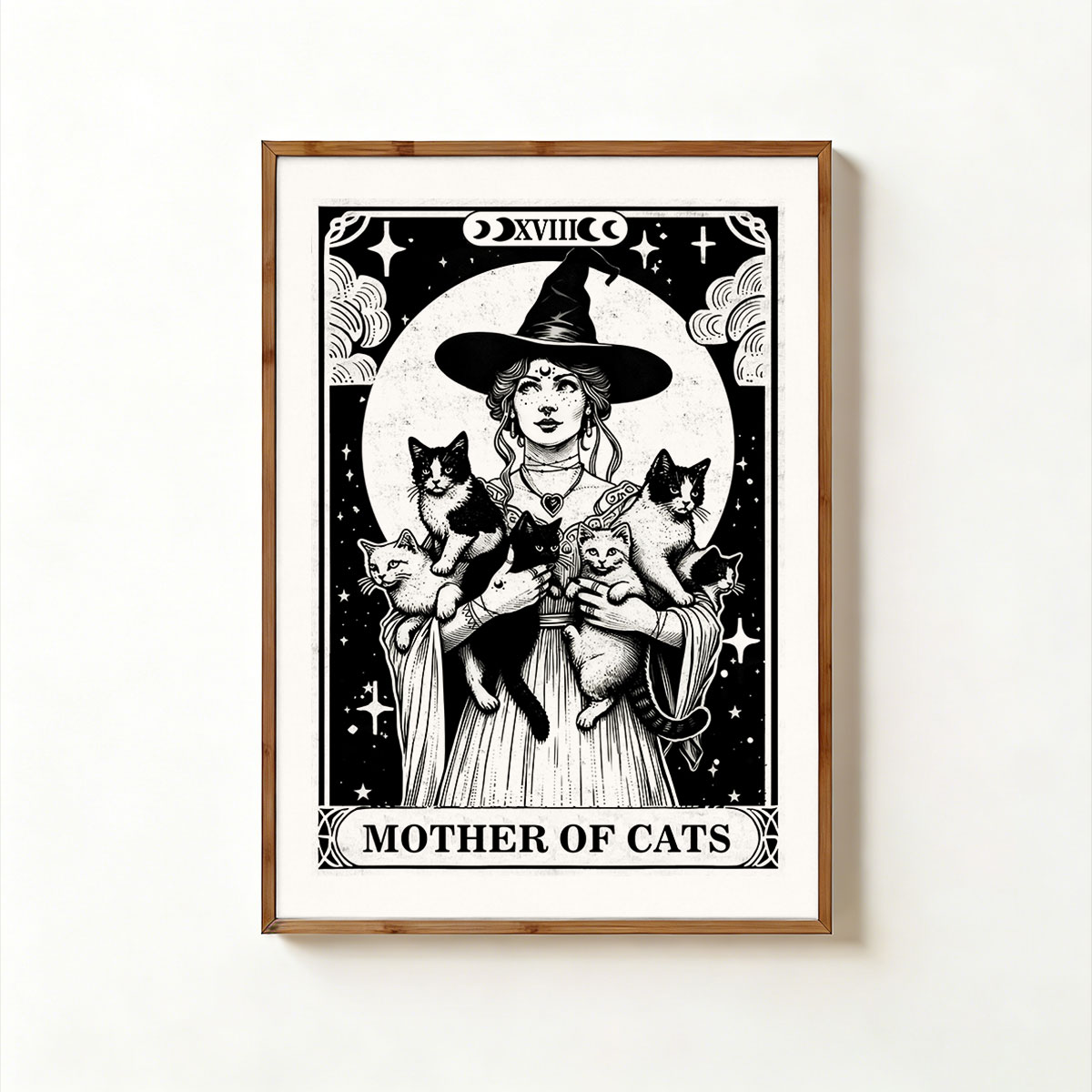 Purplehecate The Mother of Cats Tarot Unframed Poster