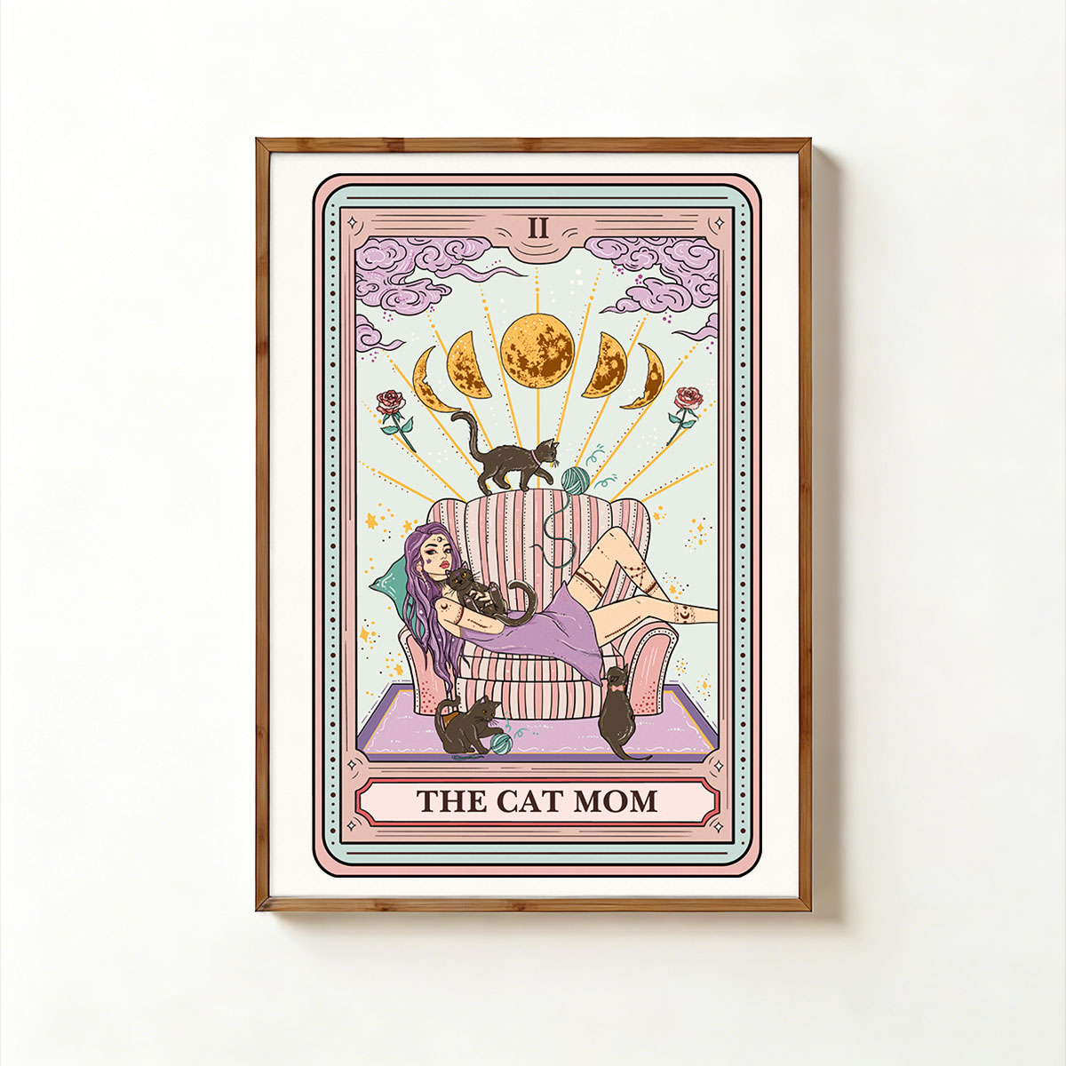 Purplehecate The Cat Mom Tarot Unframed Poster