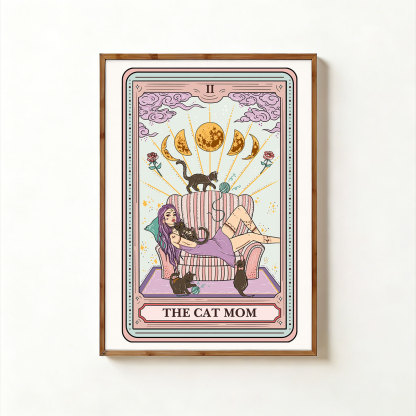 Purplehecate The Cat Mom Tarot Unframed Poster