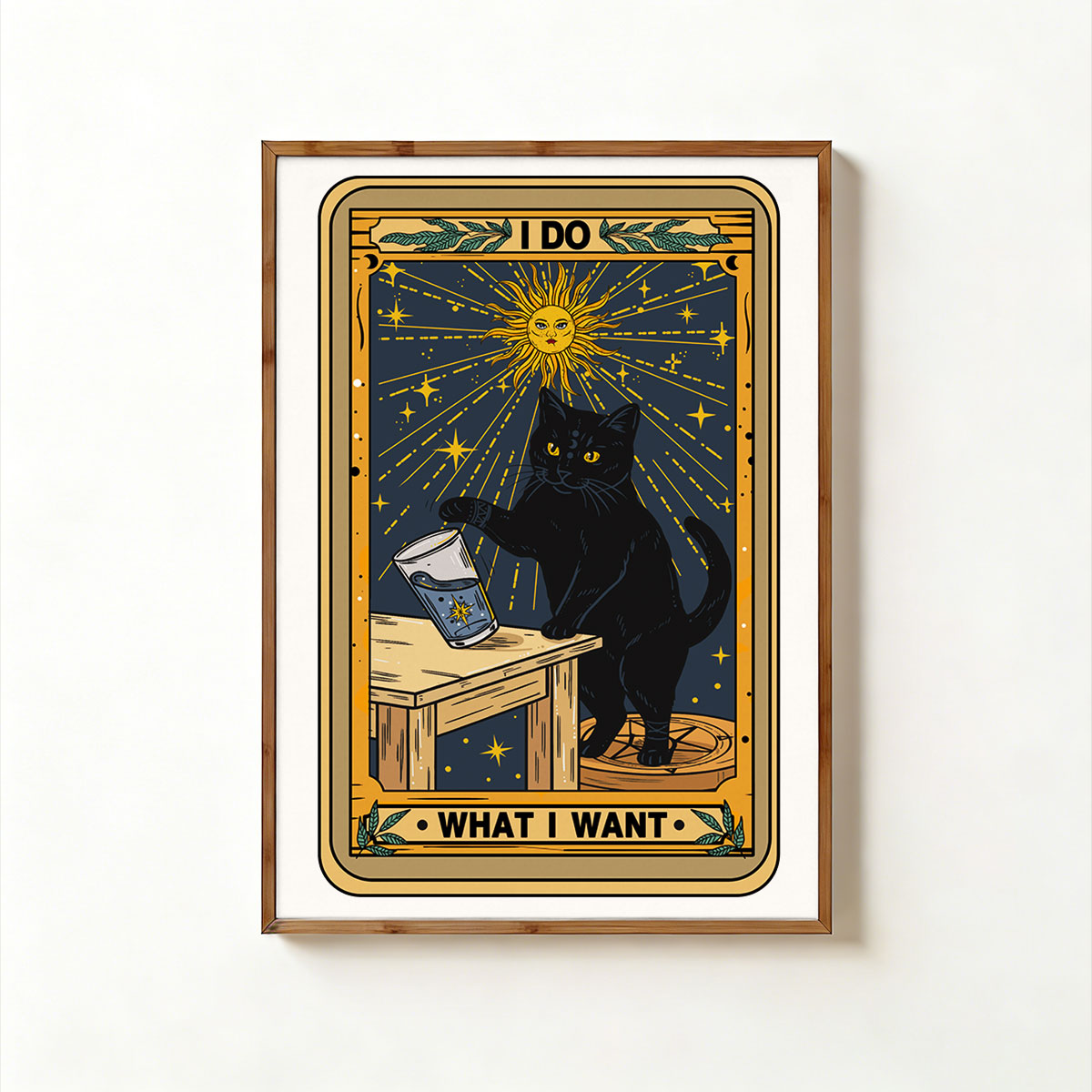 Purplehecate I Do What I Want Cats Unframed Poster