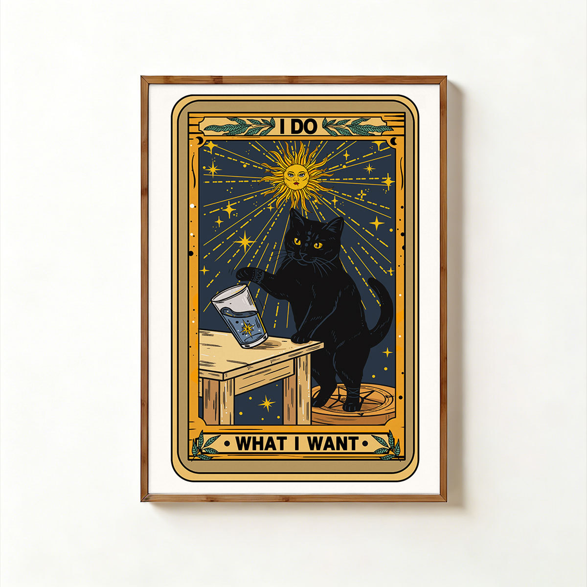 Purplehecate I Do What I Want Cats Unframed Poster