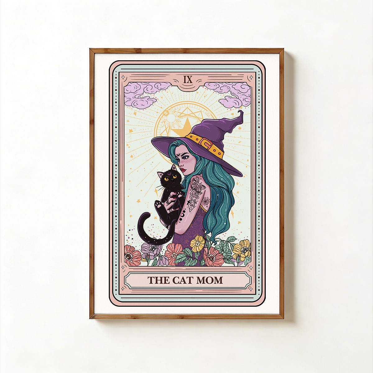 Purplehecate The Gothic Cat Mom Tarot Unframed Poster