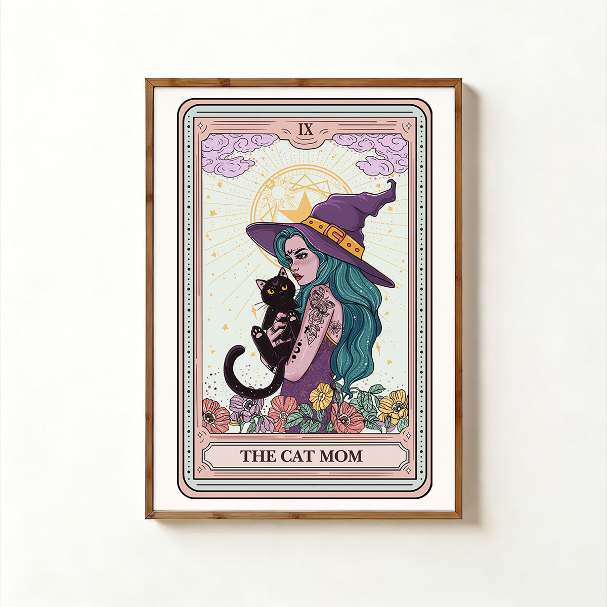 Purplehecate The Gothic Cat Mom Tarot Unframed Poster