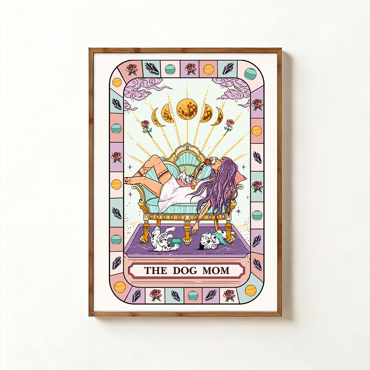 Purplehecate The Chill Dog Mom Unframed Poster