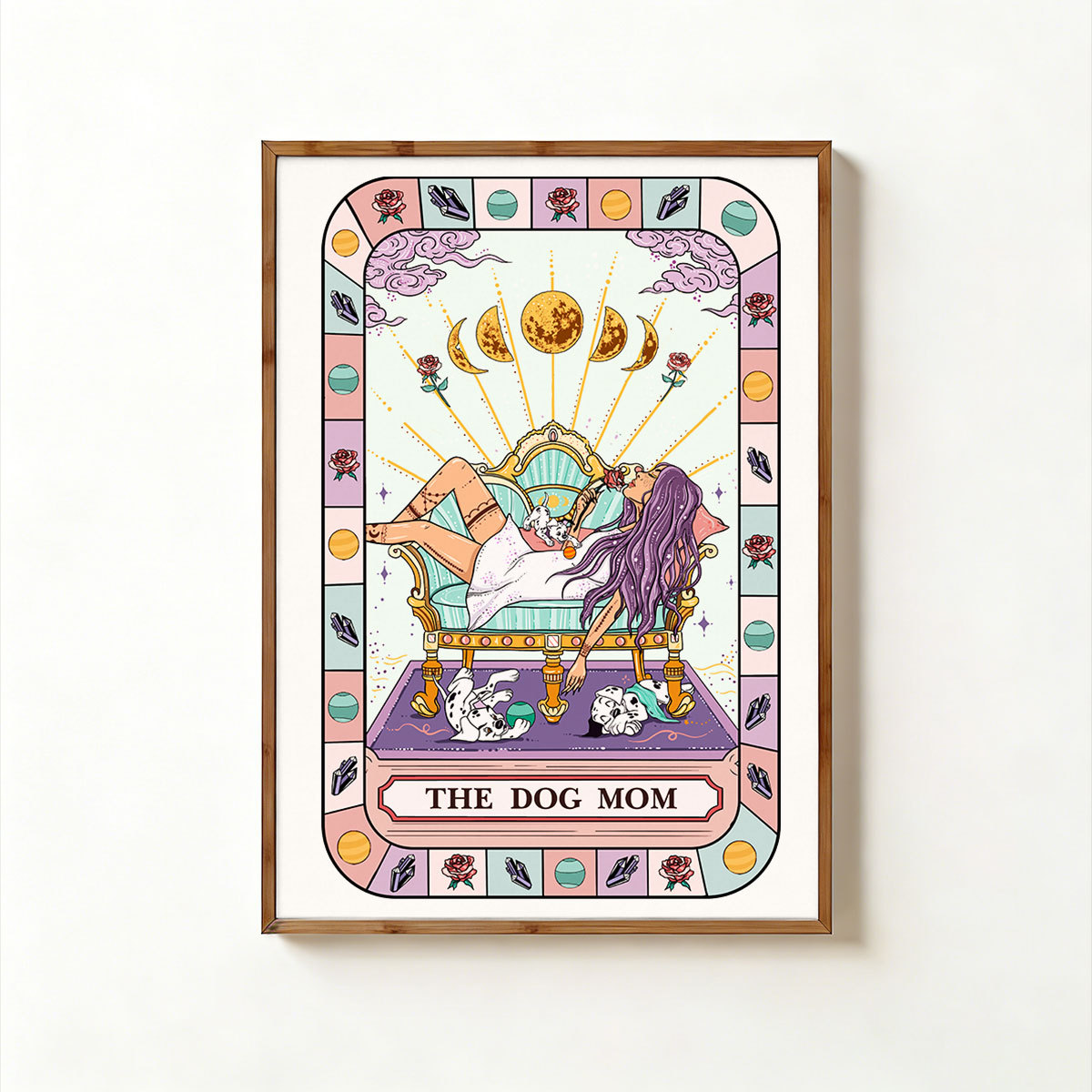 Purplehecate The Chill Dog Mom Unframed Poster