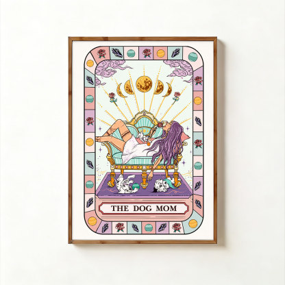 Purplehecate The Chill Dog Mom Unframed Poster