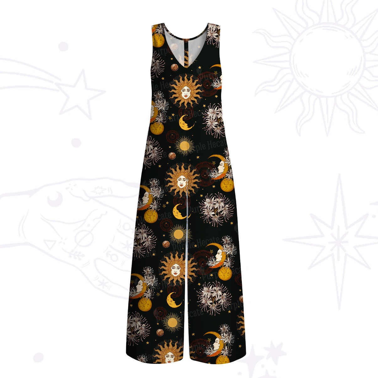 Purplehecate Stellar Symphony Wide Leg Jumpsuit