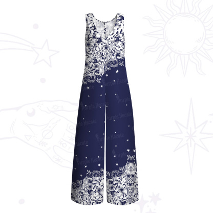 Purplehecate Midnight Star Wide Leg Jumpsuit