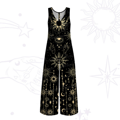 Purplehecate Solar Oracle Wide Leg Jumpsuit
