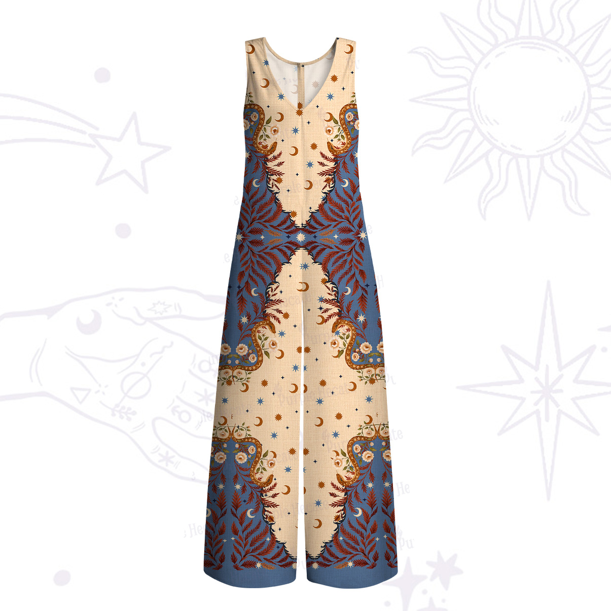 Purplehecate Celestial Ascension Wide Leg Jumpsuit