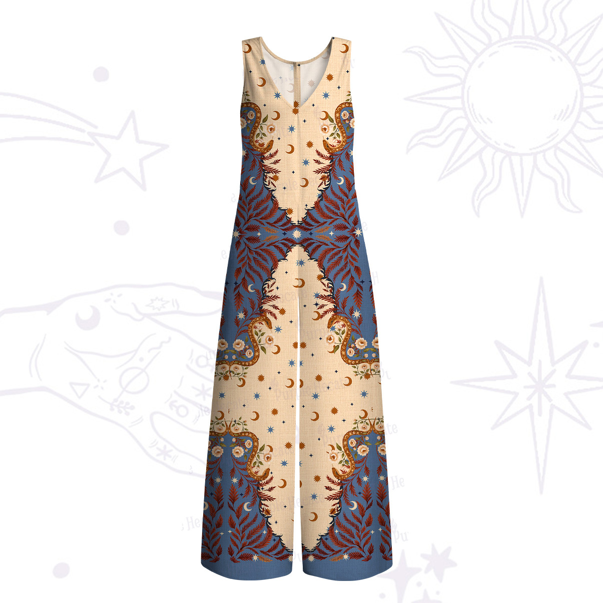 Purplehecate Celestial Ascension Wide Leg Jumpsuit