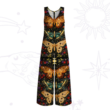 Purplehecate Mystic Butterfly Whisper Wide Leg Jumpsuit