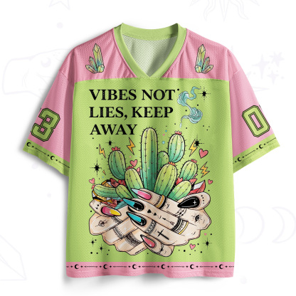 Purplehecate Vibes Not Lies Keep Away Mesh Jersey