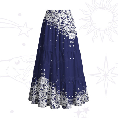 Purplehecate Midnight Star Convertible Maxi Skirt